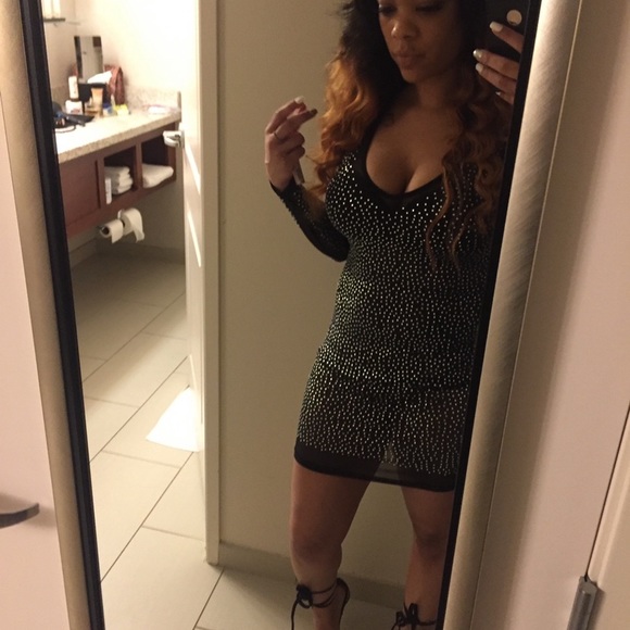 Studded Sheer Dress - Picture 5 of 5